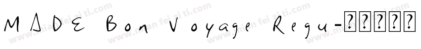 MADE Bon Voyage Regu字体转换